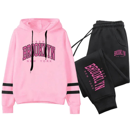 Brooklyn hoodie or set with sweatpants