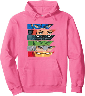 Hoodie with Avengers Face Marvel Comics Cartoon Movie