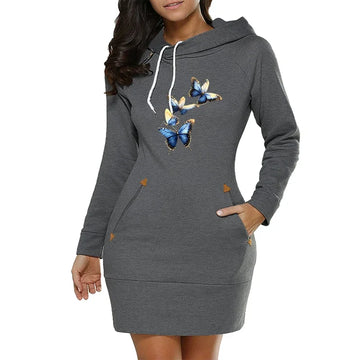 Dress Hoodie Butterfly