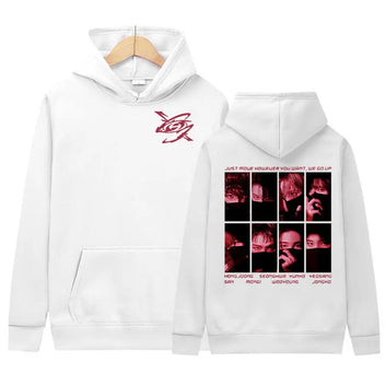 Korean Band Ateez Music Album Hoodie Men Women Hip Hop Trend Kpop Fashion Sweatshirt Fleece Pullover Oversized Hooded Streetwear