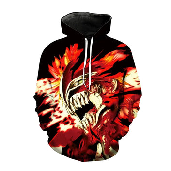 Anime Bleach 3D Print Hoodie multiple designs