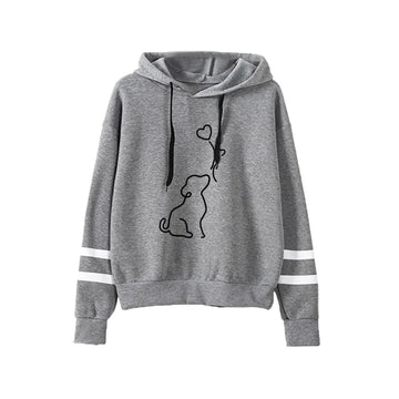 Cute Dog heart hoodie