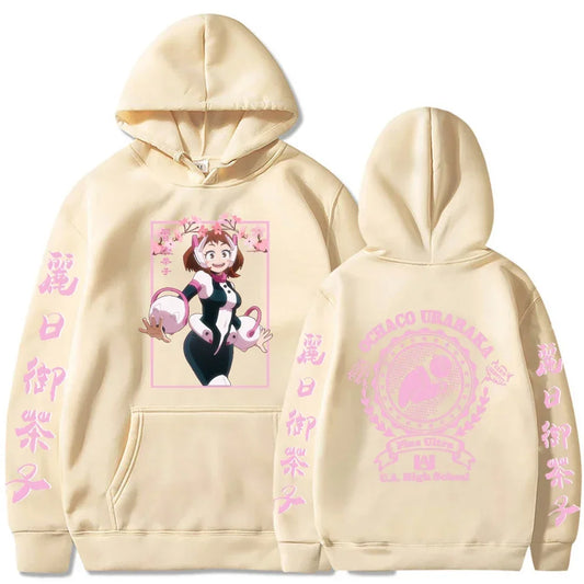 Japanese Anime Ochaco Uraraka My Hero Academia Hoodies