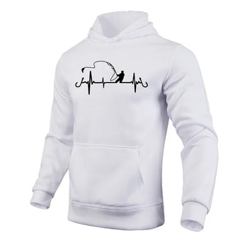 Heart beat fishing hoodie