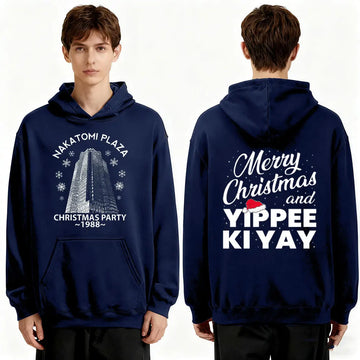 Merry Christmas and Yippee Kiyay Hoodie Movie