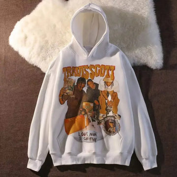 Rapper Travis Scott hoodie music