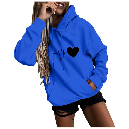Heartbeat heart logo hoodie