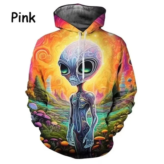 Funny Graphic Extraterrestrial UFO Hoodie