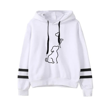 Cute Dog heart hoodie