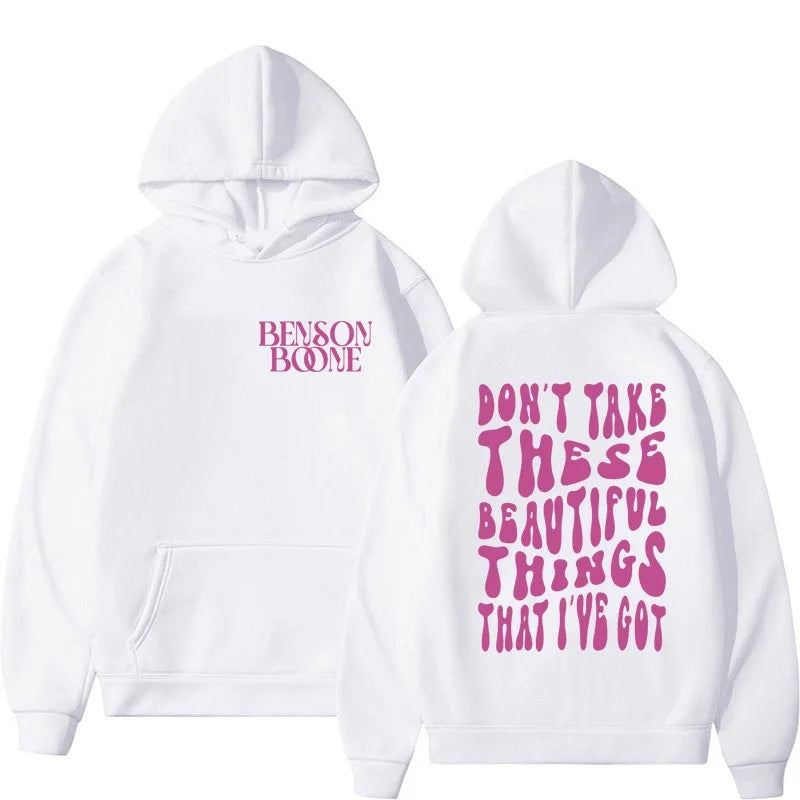 Benson Boone Hoodie Don't Take These Beautiful Things I Have Hoodie music band