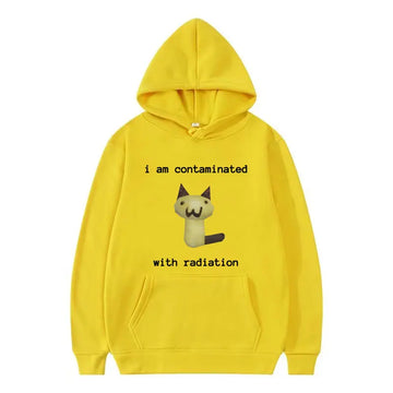 I Am Contaminated with Radiation Funny Cat Hoodie