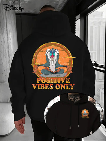 Disney Lion King Rafiki Positive vibes only hoodie cartoon
