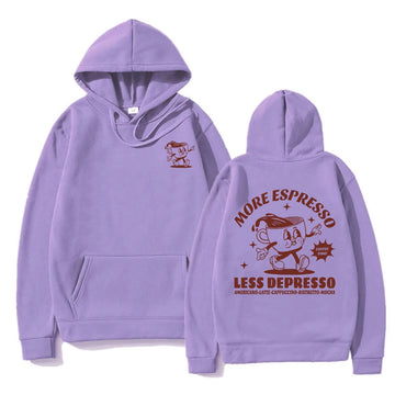 More Espresso Less Depresso Hoodie funny