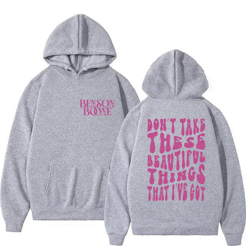 Benson Boone Hoodie Don't Take These Beautiful Things I Have Hoodie music band