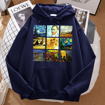 World Famous Paintings Vincent Van Gogh hoodie cartoon
