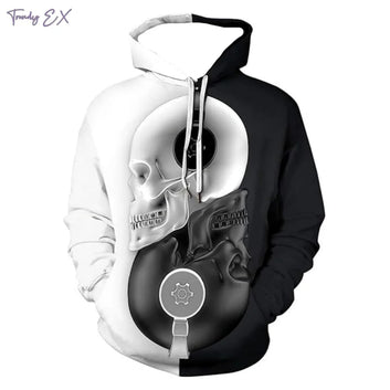 3D Skull Hoodie