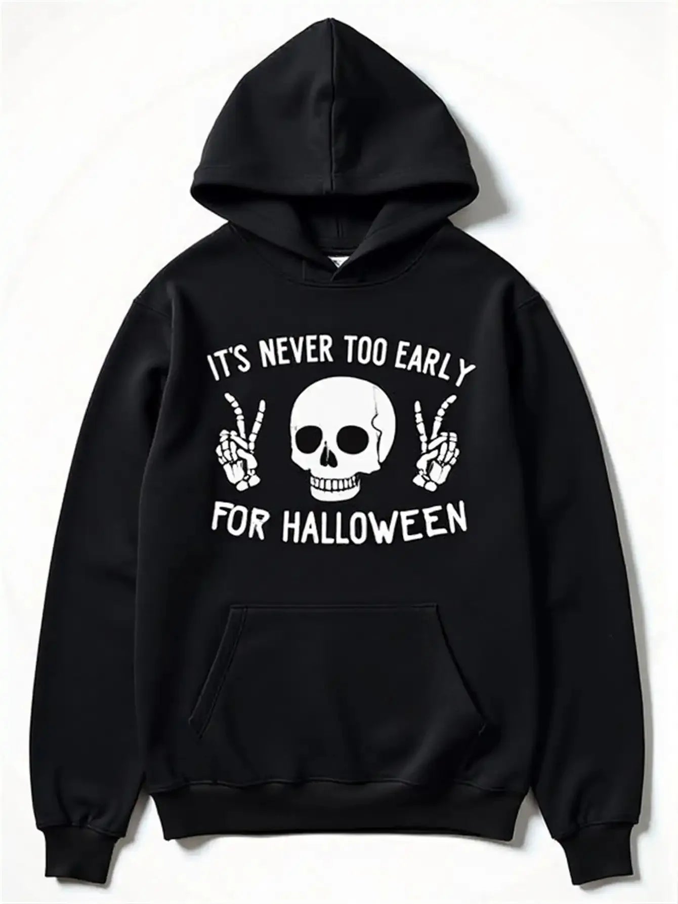 Halloween Skull & Skeleton Hands Hoodie