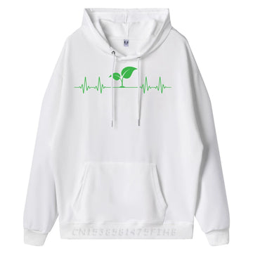 Green Plant Heartbeat hoodie