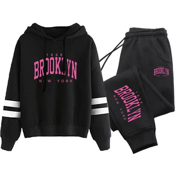 Brooklyn hoodie or set with sweatpants