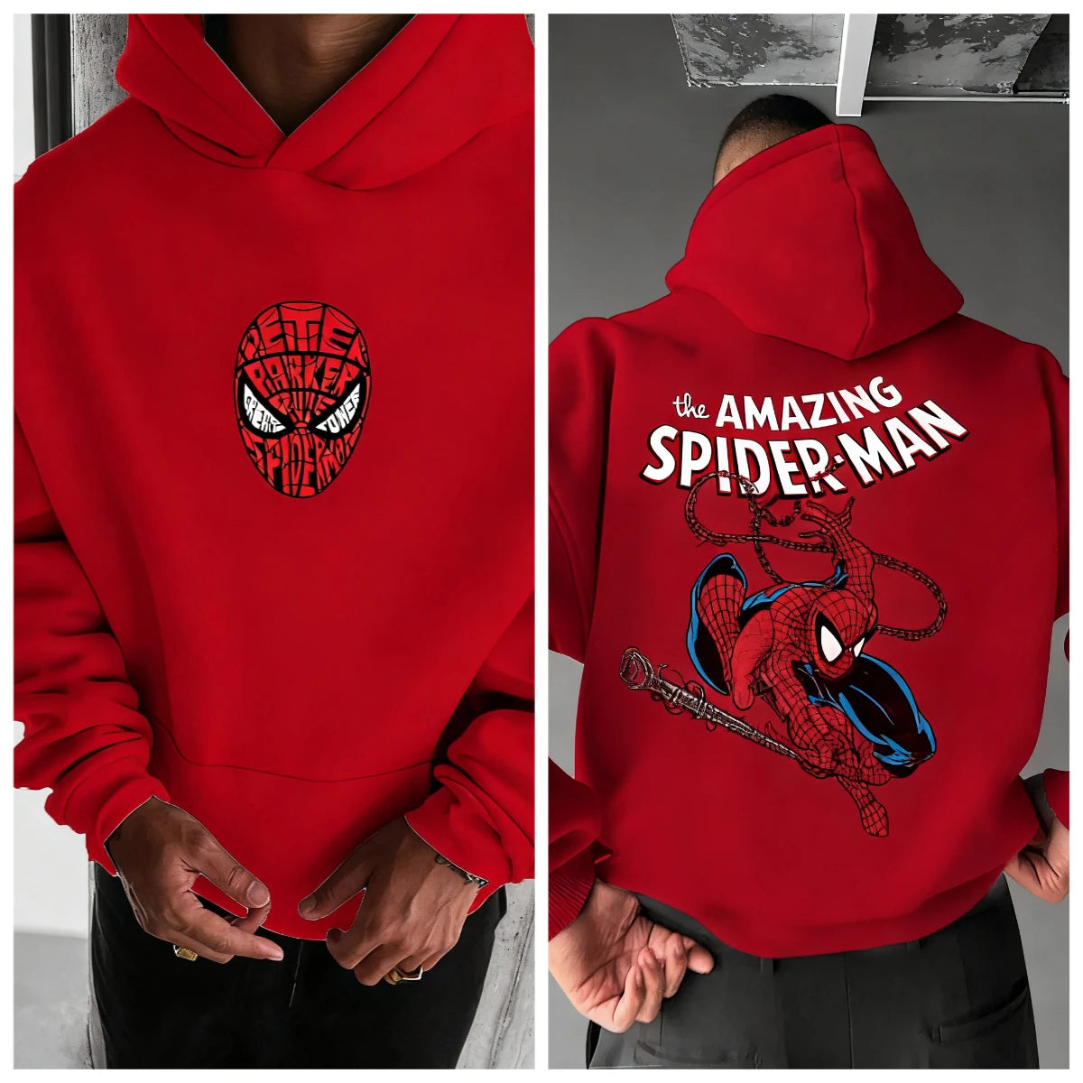 Marvel Spider Man Hoodie Cartoon Comic Movie
