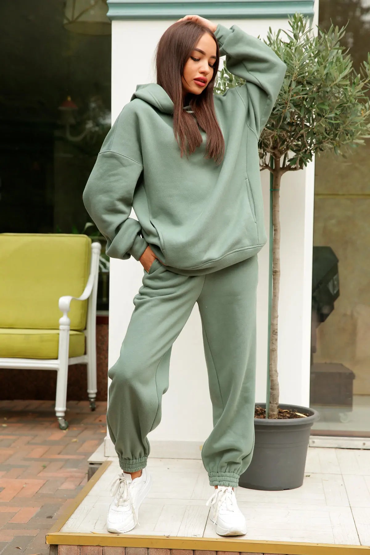 Monochrome Hoodie Set with Sweatpants