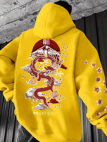 Dragon Graphic Hoodie Animal