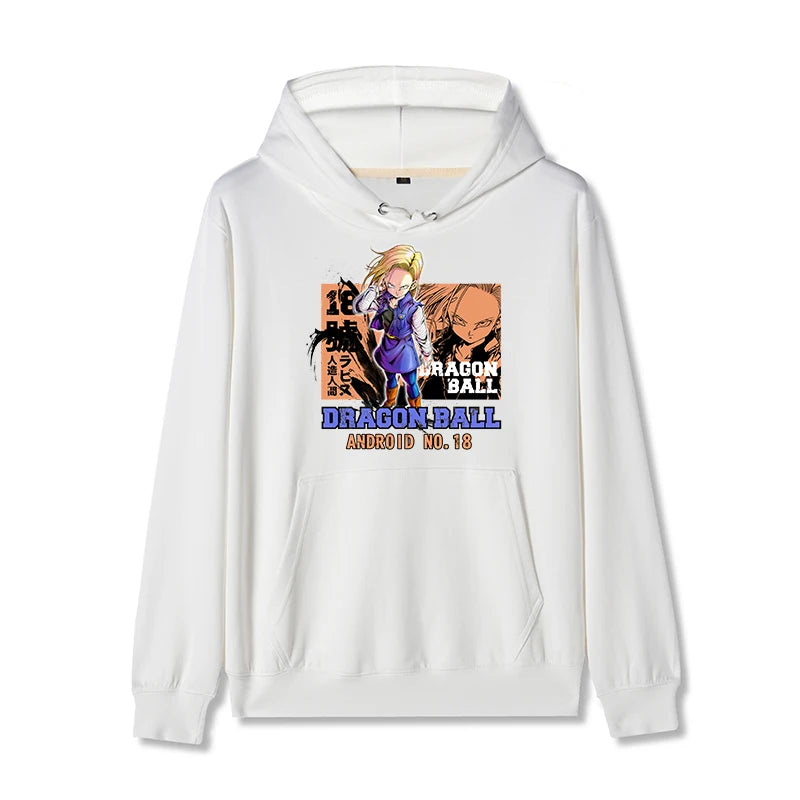 Anime Dragon Ball Hoodie Android 18