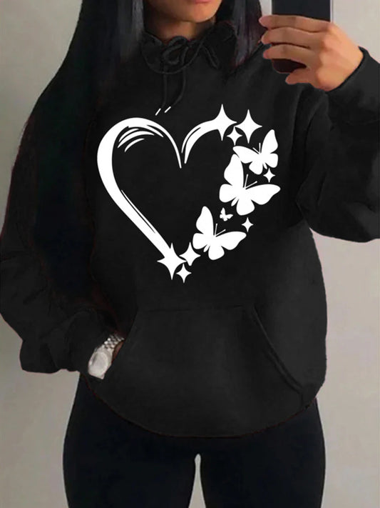 Butterfly heart hoodie