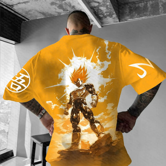 Anime Graphic T-shirt - Soft Pure Cotton, Breathable & Stretchy | Comfortable Crew Neck T-shirt | Stylish Tee for Anime Fans!