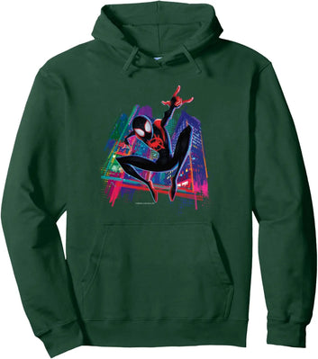 Spiderman Across The Spider Verse Comic Cartoon Hoodie