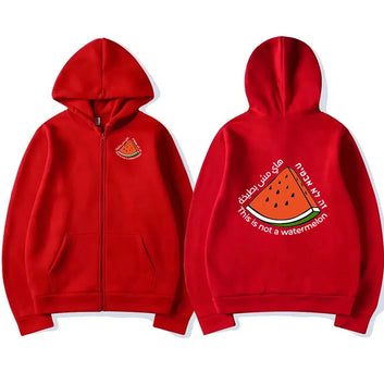 This Is Not A Watermelon Pullover Zipper Hoodie funny