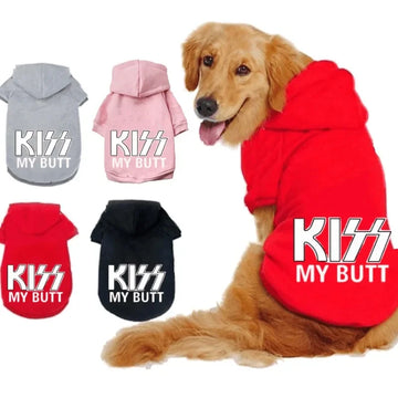 Kiss my butt pet hoodie