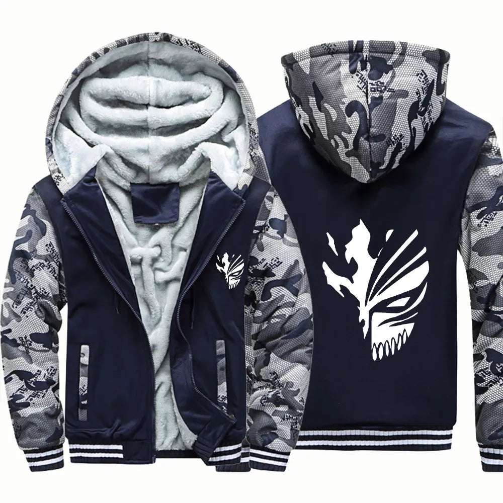 Anime Bleach Zip Up Hoodie camouflage
