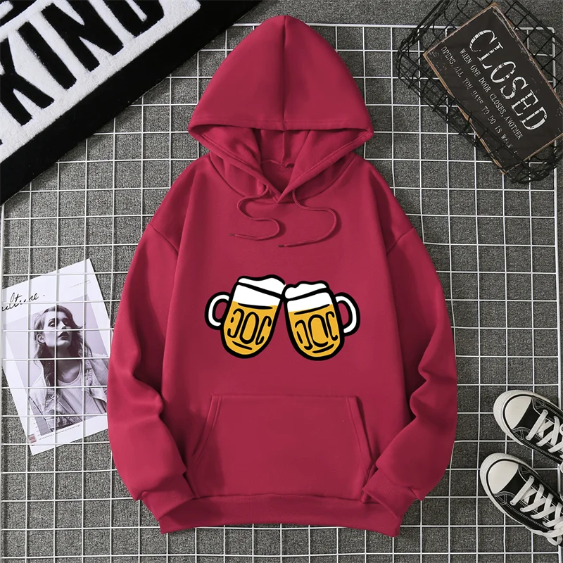 Hoodie Clinking Beer Mugs funny