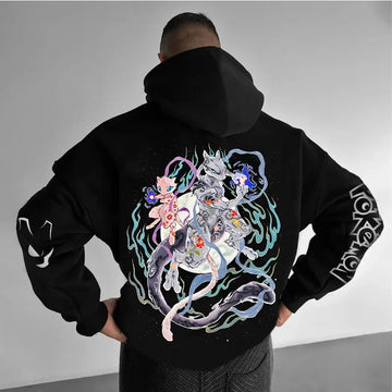 Pokémon Hoodie Mewtwo Anime Cartoon