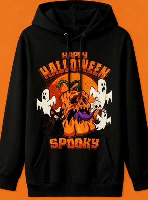 Happy Halloween Hoodie Pumpkin Ghost multiple designs