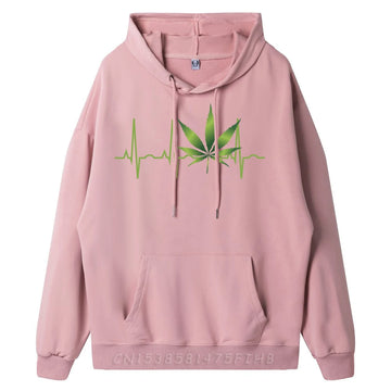 Heart Beat Weed Hoodie Funny