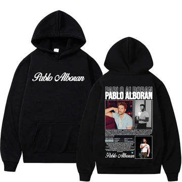 Rap Singer Pablo Alboran Album Tour Hoodie 2025 Autumn/winter Men's Women's Harajuku Hip-hop Street Style Cotton Casual Hoodie