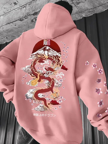 Dragon Graphic Hoodie Animal