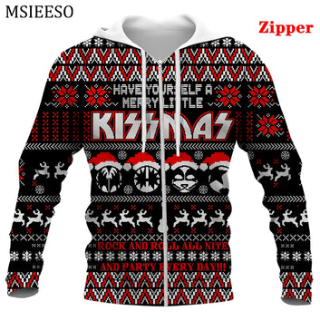 Rock Kiss Metal Band Hoodie 3D Print Christmas