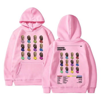 Rapper Drake Print Hoodies Certified Lover Boy Funny Meme Hoodie Men Hip Hop Vintage Sweatshirt Men's Oversized Hoody Pullover