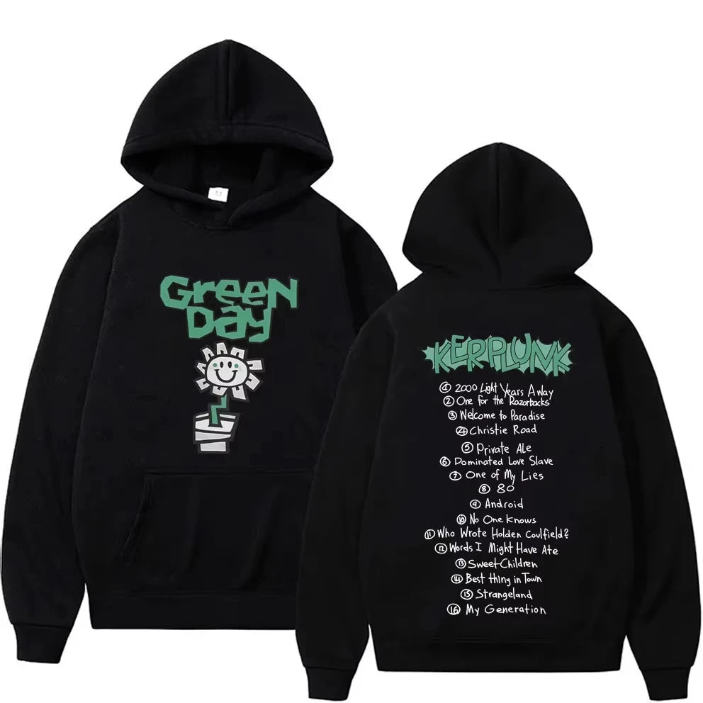 Green Day Hoodie Rock Band Music