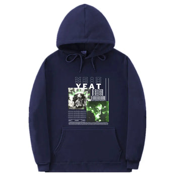 Rapper Yeat 2 Alive Music Album Graphic Print Hoodie Men Women Hip Hop Rock Oversized Tracksuit Male Fashion Streetwear Hoodies