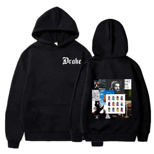 Rapper Drake Music Album Cover Graphic Hoodies Men Clothing Hip Hop Vintage Oversized Sweatshirts Gothic Harajuku Hoodie Unisex