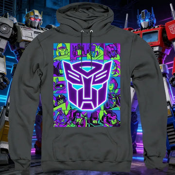 2025-26 Autumn/winter Transformers Bumblebee Optimus Prime 100% Cotton Printed Hoodie  Girls Clothing Warm Children's Sweater