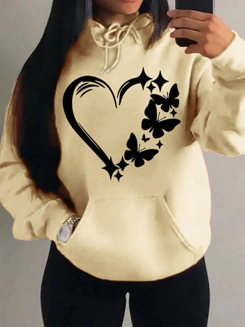 Butterfly heart hoodie
