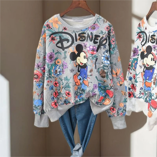 cartoon print Hoodie Disney Mickey