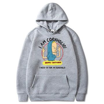 I Am Cornholio Hoodie Beavis and Butt Head Cartoon