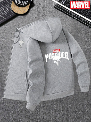 Marvel Punisher with A Skull Hoodie Comic