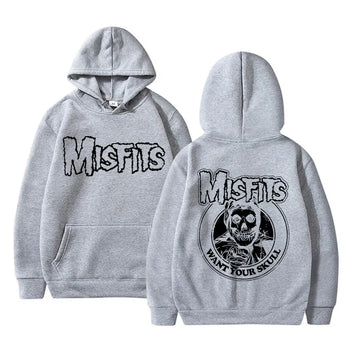 Rock Band Misfits Want Your Skull Hoodie Music